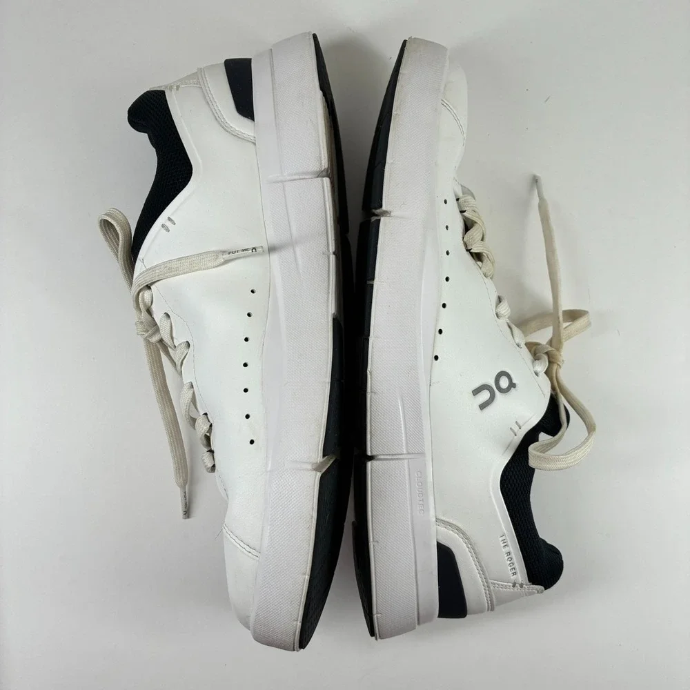 On The Roger Advantage Men's 11 White Midnight Blue Casual Sneakers 3MD10640148